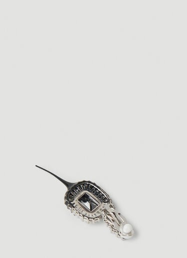 Diamond Drip Earrings Ottolinger Diamond Drip Earrings Silver ott0251017