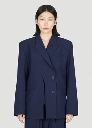 Ottolinger Signature Split Double-Breasted Blazer Blue ott0253001