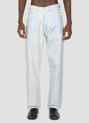 Our Legacy Blue Foil Jeans Light Blue our0152004