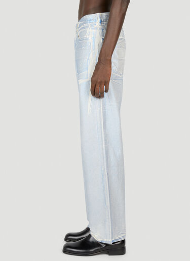 Our Legacy Blue Foil Jeans Light Blue our0152004