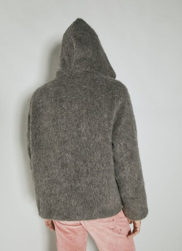 Our Legacy Full Zip Hooded Cardigan Grey our0154007