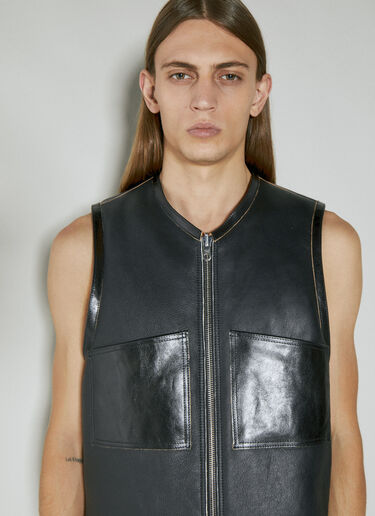 Our Legacy Reversible Shearling Vest Black our0154013