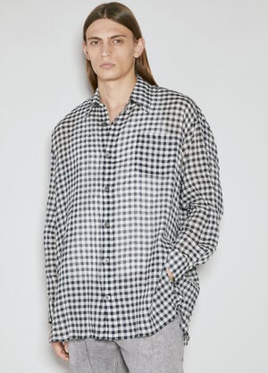 Our Legacy Darling Check Shirt Black our0155002