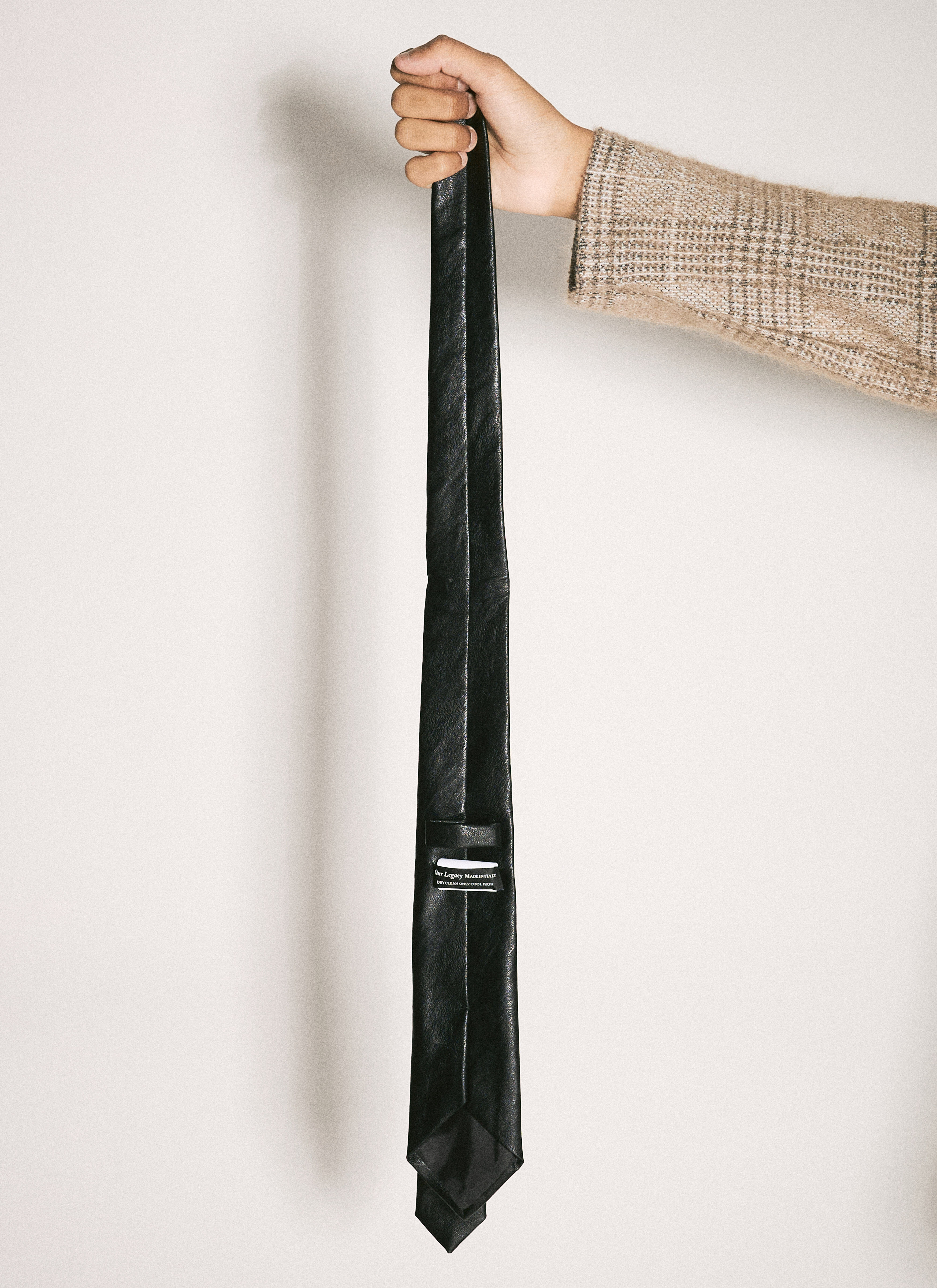 Our Legacy - Tie Black Real Fake Leather