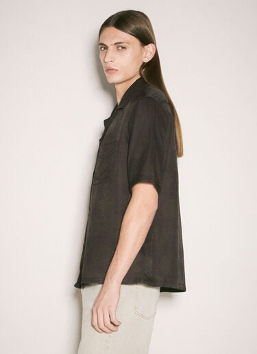 Our Legacy Heusen Short-Sleeve Shirt Brown our0159007