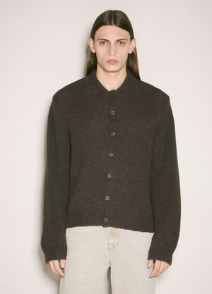 Our Legacy Evening Polo Cardigan Brown our0159012