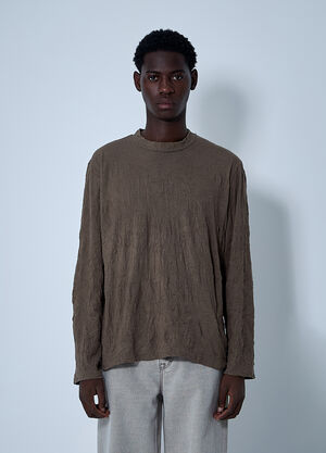 Our Legacy Big Long Sleeve T-Shirt Khaki our0161016
