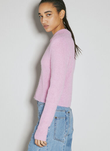 Our Legacy Mazzy Polo Knit Cardigan Pink our0255004