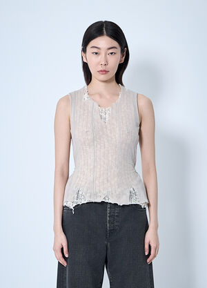 Our Legacy Ragged Vest Beige our0261007