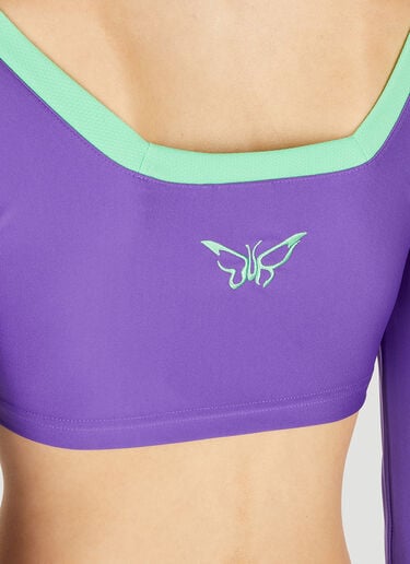 컬러 블록 긴소매 탑 Puma x Dua Lipa 컬러 블록 긴소매 탑 퍼플 pdl0250013