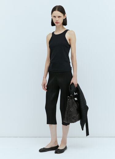 플리츠 크롭 팬츠 Pleats Please Issey Miyake 플리츠 크롭 팬츠 블랙 plp0254011