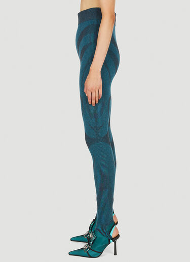 Illusion Knit Leggings Paolina Russo Illusion Knit Leggings Blue plr0250003