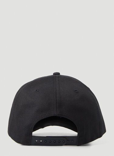 Pleasures Logo Motif Baseball Cap Black pls0146037