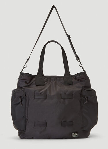 Logo Patch Tote Bag Porter-Yoshida & Co Logo Patch Tote Bag Black por0340008