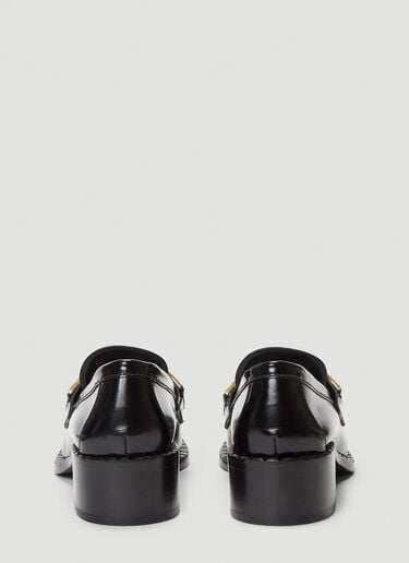 Buckle Moccasin Shoes Prada Buckle Moccasin Shoes Black pra0240009
