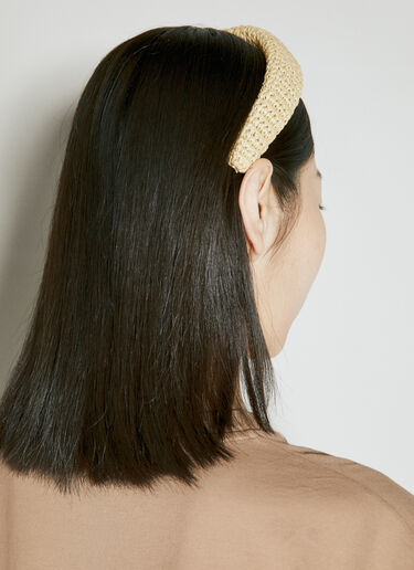 Crochet Headband Prada Crochet Headband Beige pra0256041