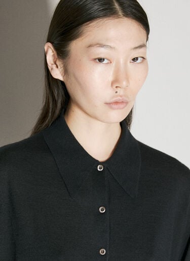 羊绒 polo 毛衣 Prada 羊绒 polo 毛衣 黑色 pra0256053
