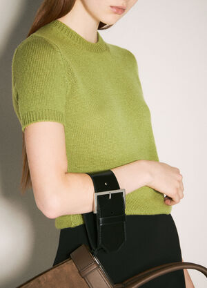 Prada Leather Wrist Strap Black pra0258070