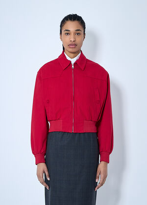 Prada Cotton Trucker Jacket Red pra0260064