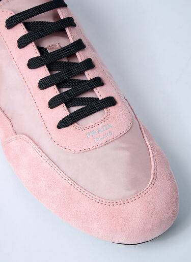 Collapse Re-Nylon And Suede Sneakers Prada Collapse Re-Nylon And Suede Sneakers Pink pra0262007