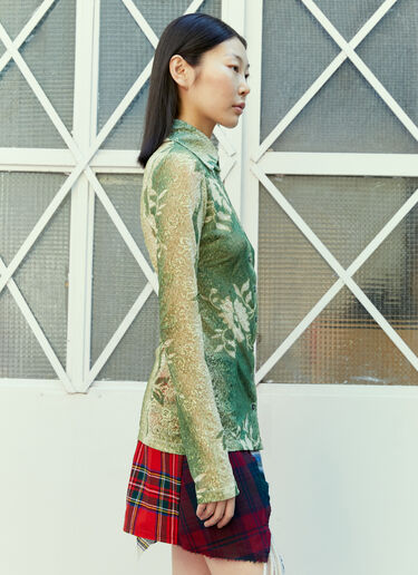 Rave Review Rosa Floral Lace Shirt Green rav0254004