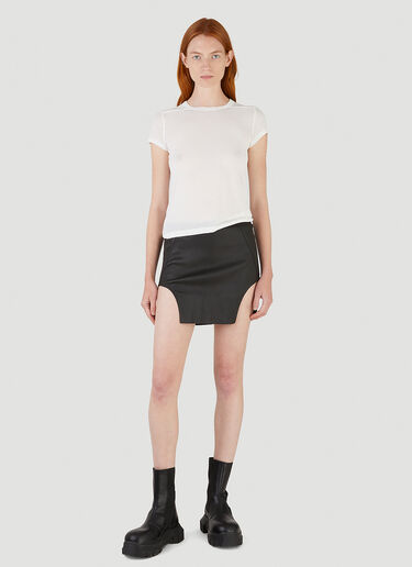 Cropped Level T-Shirt Rick Owens Cropped Level T-Shirt White ric0245022