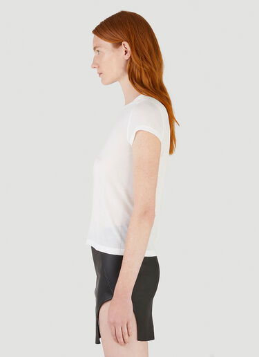 Cropped Level T-Shirt Rick Owens Cropped Level T-Shirt White ric0245022