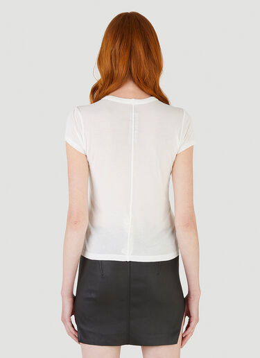Cropped Level T-Shirt Rick Owens Cropped Level T-Shirt White ric0245022