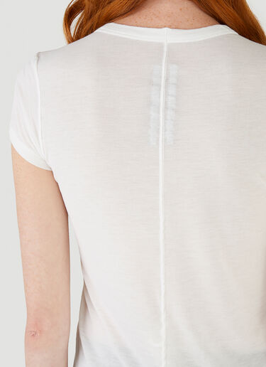 Cropped Level T-Shirt Rick Owens Cropped Level T-Shirt White ric0245022
