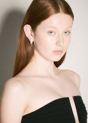 Rick Owens D-Ring Earring Silver ric0257022