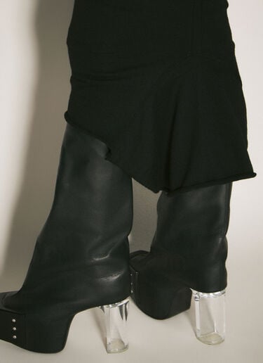 Knit Midi Skirt Rick Owens Knit Midi Skirt Black ric0258007