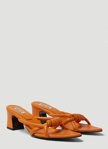 Noodle Knot Heeled Sandals Reike Nen Noodle Knot Heeled Sandals Orange rkn0249002
