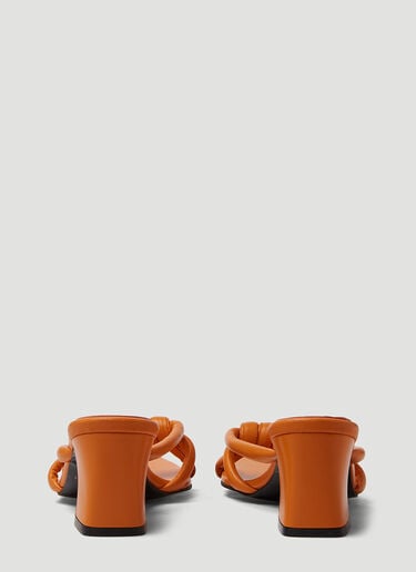 Noodle Knot Heeled Sandals Reike Nen Noodle Knot Heeled Sandals Orange rkn0249002