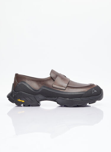 ROA Hybrid Leather Loafers Brown roa0154017