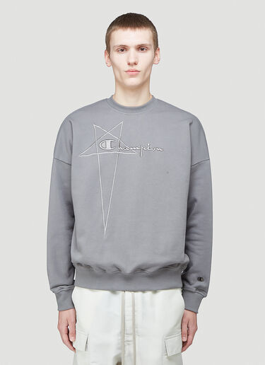 Pullover Sweatshirt Rick Owens X Champion Pullover Sweatshirt Grey roc0144004