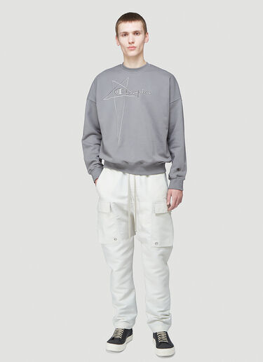 Pullover Sweatshirt Rick Owens X Champion Pullover Sweatshirt Grey roc0144004