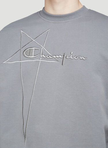 Rick Owens X Champion Pullover Sweatshirt Grey roc0144004
