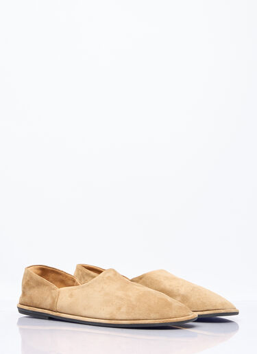The Row Canal Slip On Shoes Camel row0156022