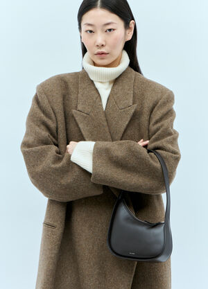The Row Half Moon Shoulder Bag Brown row0255018