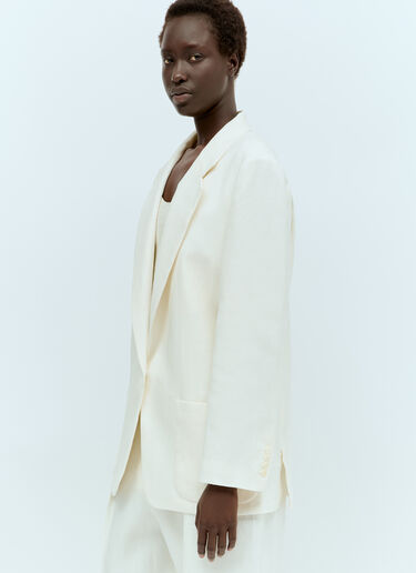 Enza Blazer The Row Enza Blazer Cream row0256002