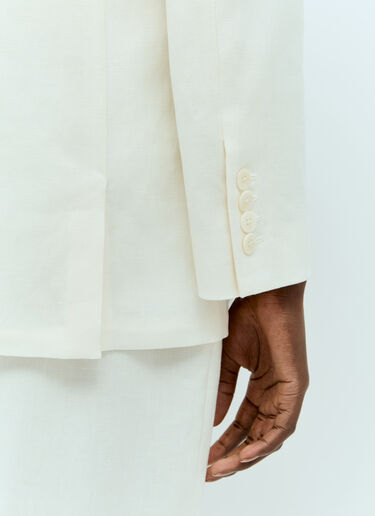 Enza Blazer The Row Enza Blazer Cream row0256002