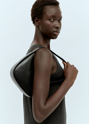 The Row Half Moon Shoulder Bag Black row0256044