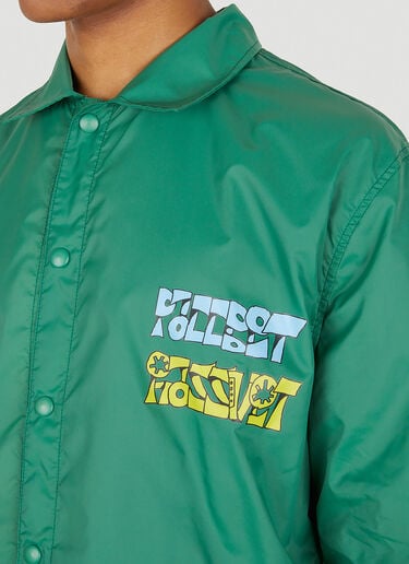 Logo Print Coach Jacket Rassvet Logo Print Coach Jacket Green rsv0148022