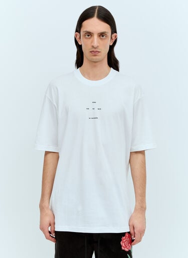 Logo Print T-Shirt Song for the Mute Logo Print T-Shirt White sfm0156008