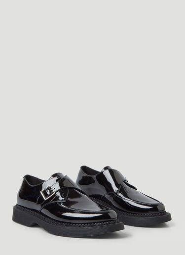 Saint Laurent 버클 가죽 슈즈 블랙 sla0245159