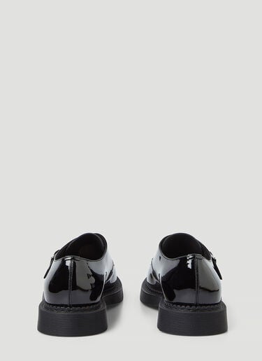 Saint Laurent 버클 가죽 슈즈 블랙 sla0245159