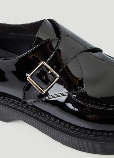 Saint Laurent 버클 가죽 슈즈 블랙 sla0245159
