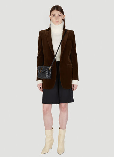 Saint Laurent 싱글 브레스트 재킷 블랙 sla0247008