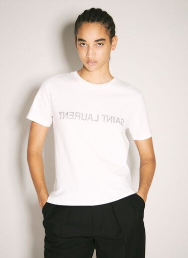 Reverse T-Shirt Saint Laurent Reverse T-Shirt White sla0251008