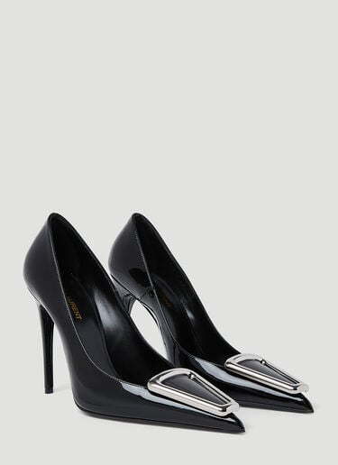 Patent Leather Pumps Saint Laurent Patent Leather Pumps Black sla0253079